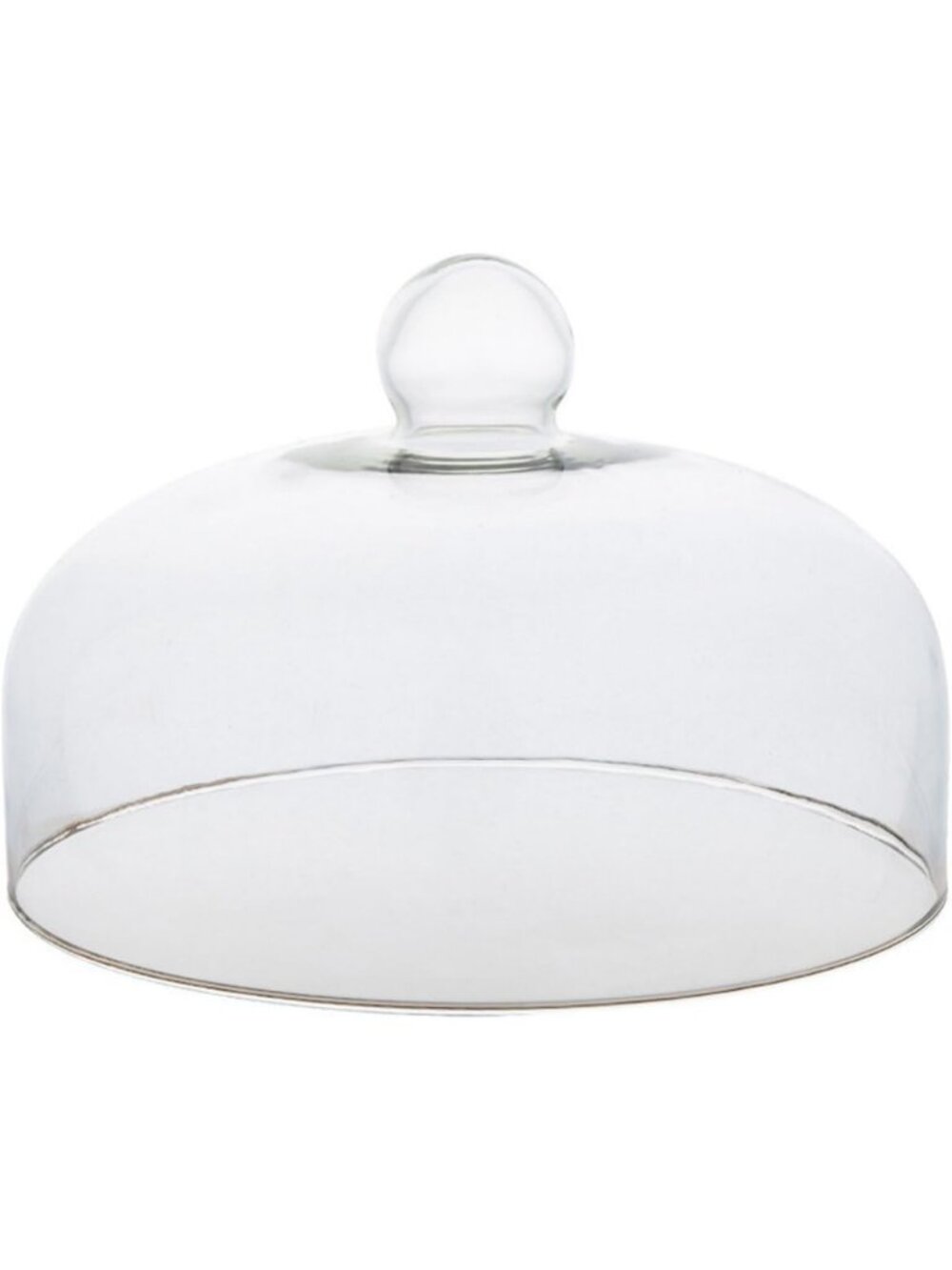 Clear Glass Cake Dome - 9 Inch Pastry Display Stand, Food Cover for Cheese